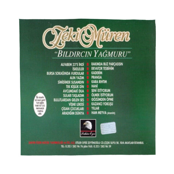 Zeki Müren - Bıldırcın Yağmuru ( CD )Türk sanat| müziği | CD
