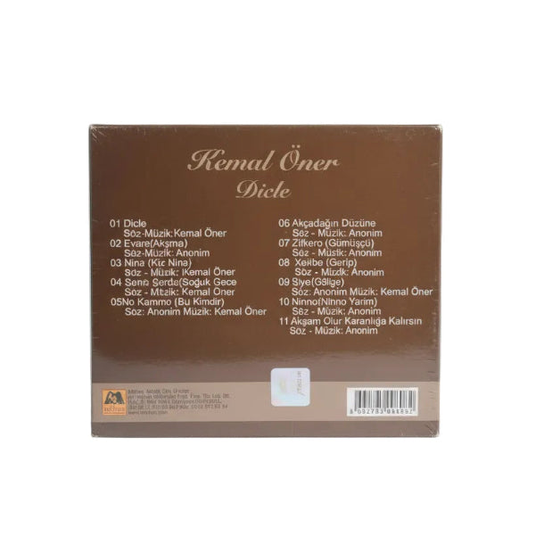 Kemal Öner - Dicle (CD) Kürtçe CD | Kürtçe Halk | CD