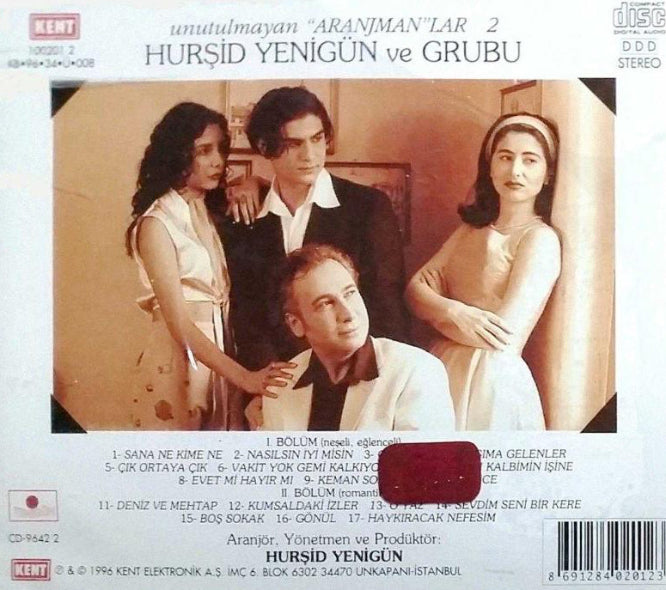 Hurşid Yenigün Ve Grubu – Unutulmayan "Aranjman"lar 2 CD [Türkischer Pop | CD]