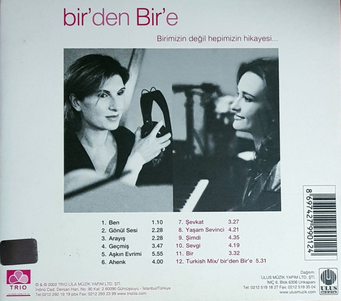 RANA PİRİNÇCİOĞLU CD-ANJELIKA AKBAR-ZARA CD - BİR'DEN BİR'E CD