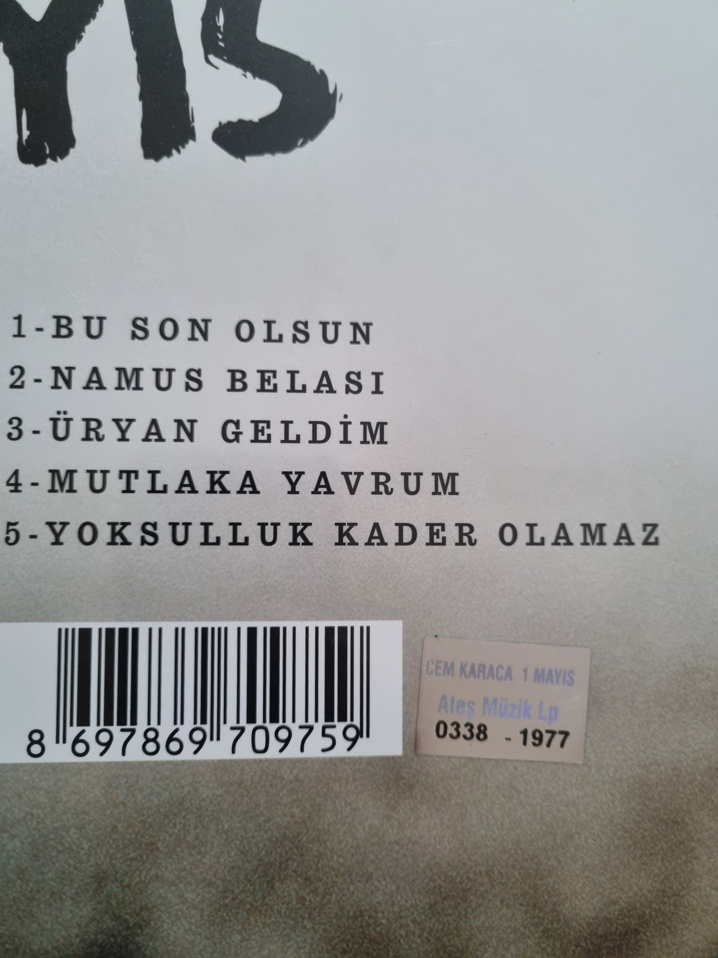 CEM KARACA - 1 Mayis - Record - Vinyl - Plak