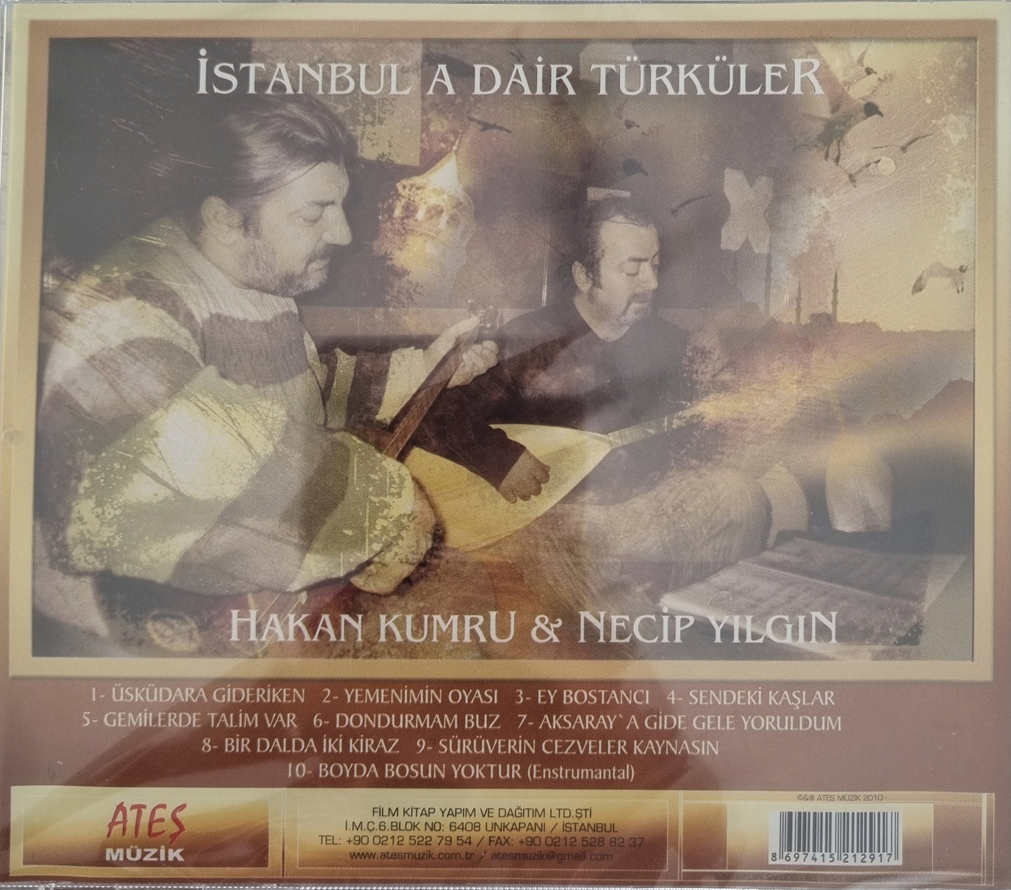 ISTANBUL A DAIR TÜRKÜLER - Hakan Kumru & Necip Yilgin - CD