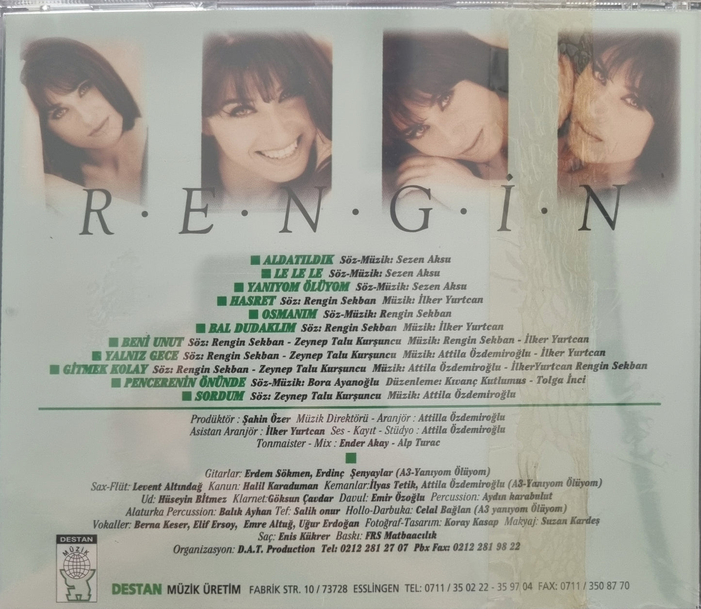 R.E.N.G.i.N CD / DESTAN Müzik 1996 Cd