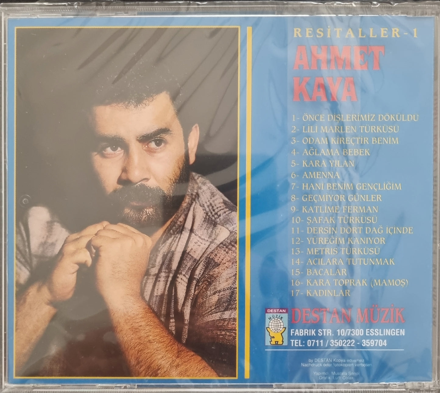 Destan Müzik / Ahmet Kaya-Resitaller 1(CD)