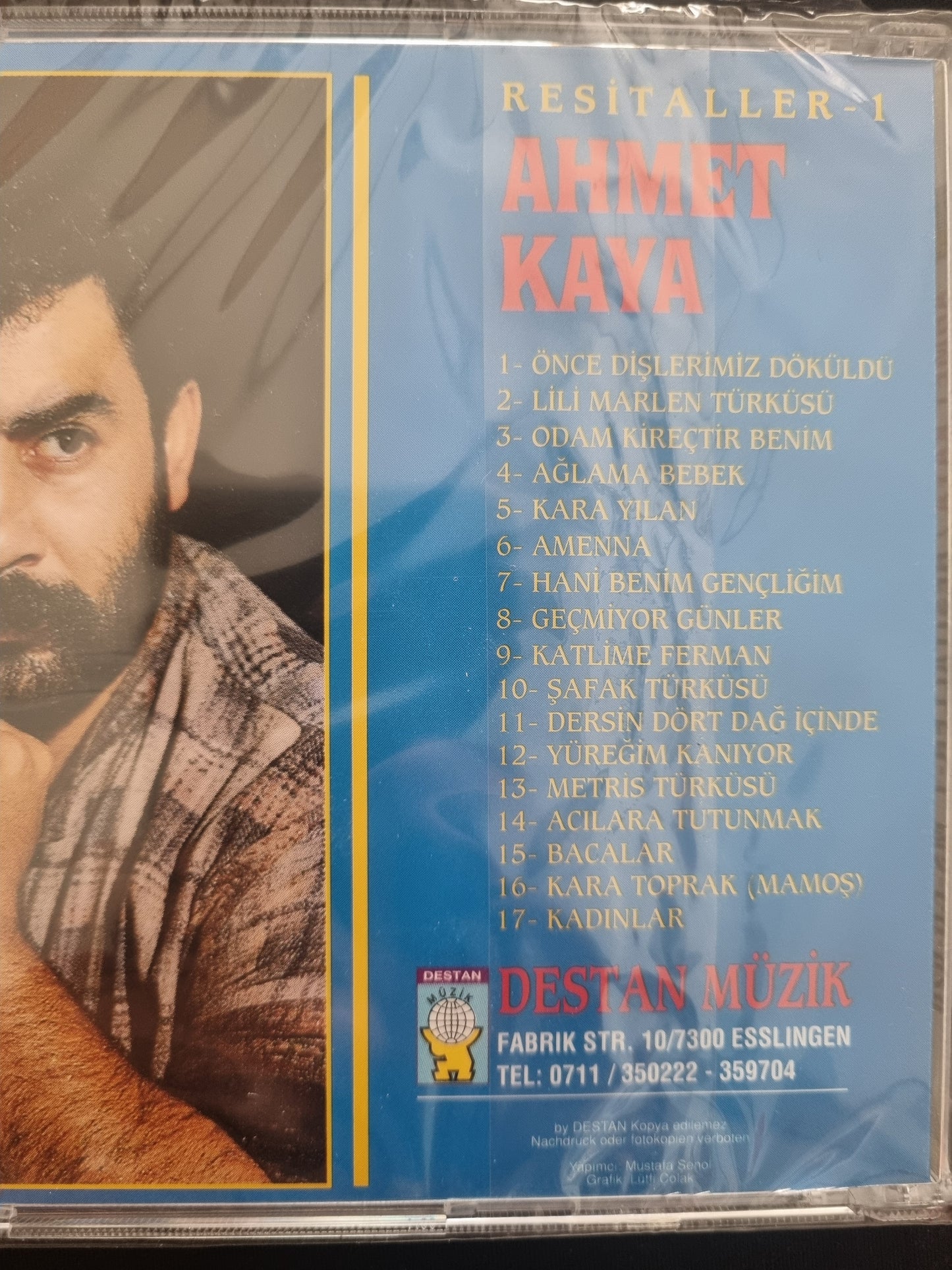 Destan Müzik / Ahmet Kaya-Resitaller 1(CD)