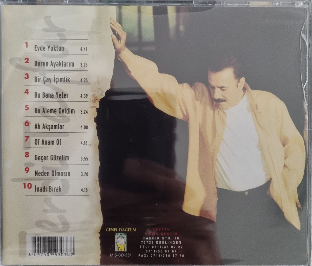 Ferdi Tayfur CD-Durun Ayaklarım | Durun Ayaklarim(CD)Arabesk | CD