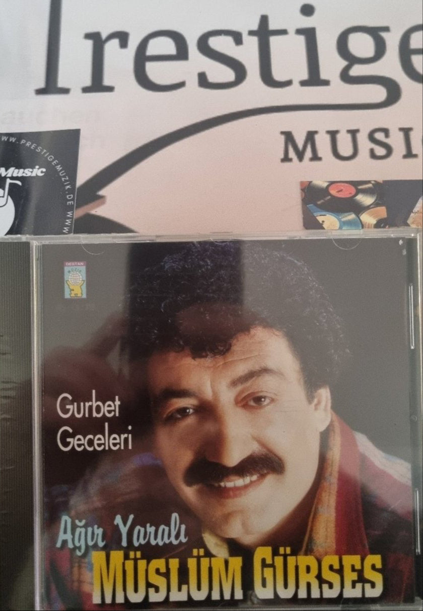 Müslüm Gürses CD | Ağır Yaralı - Gurbet Geceleri CD( Destan Müzik ) Arabesk CD