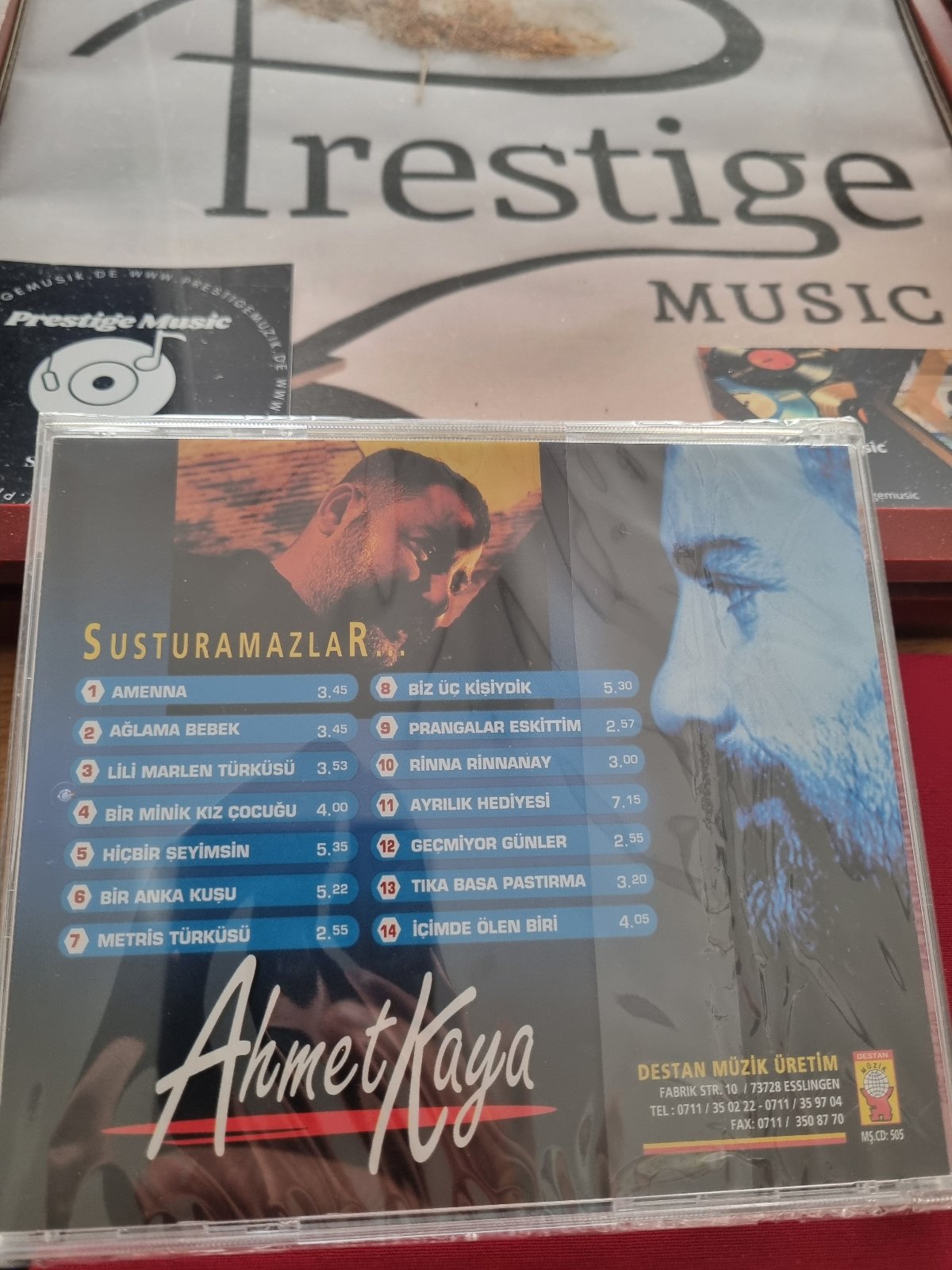 Ahmet Kaya CD | Ahmet Kaya Susturamazlar ( Destan Müzik | ALMANYA | Stuttgart | Esslingen Baski | CD )