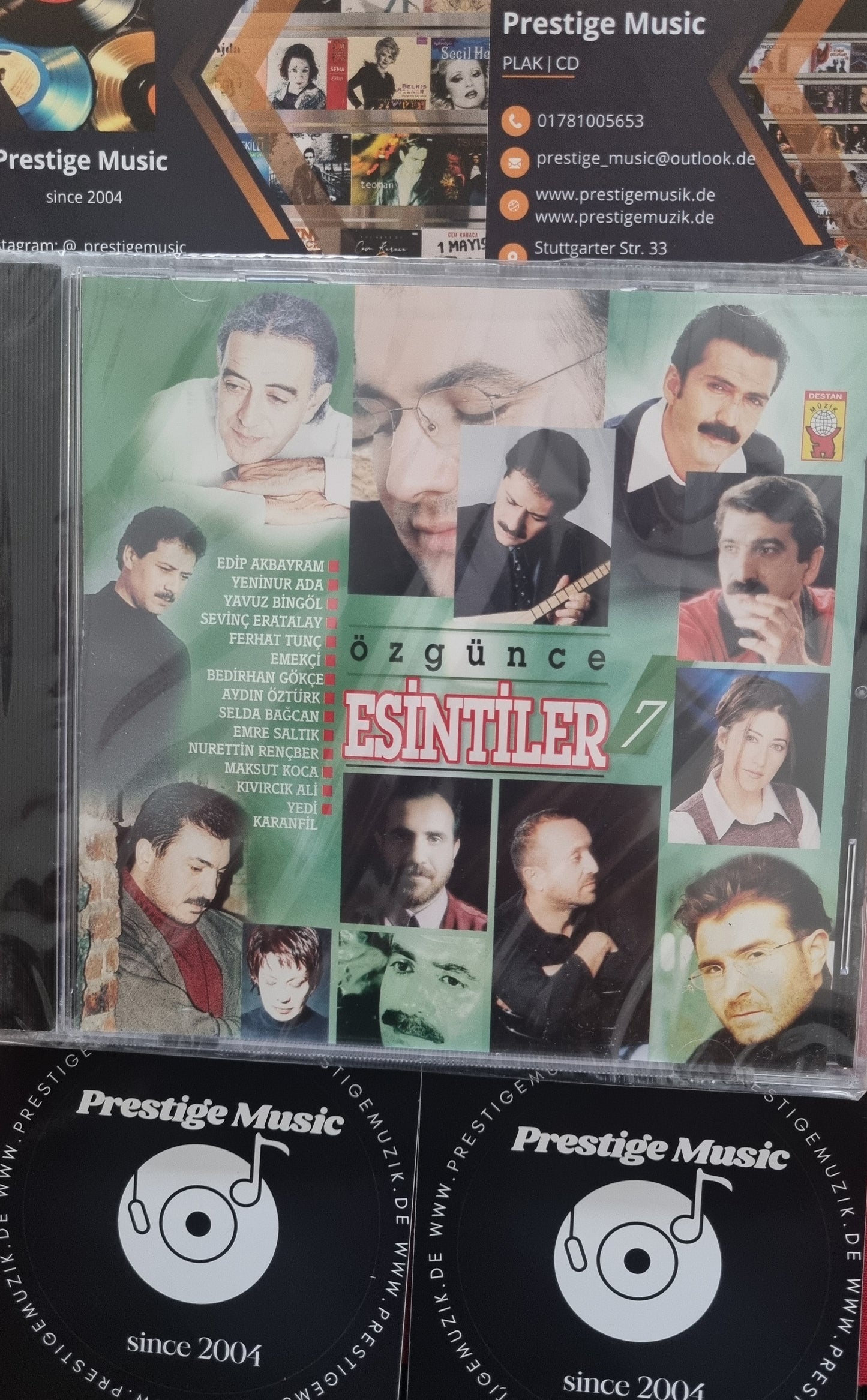 Özgürce Esintiler 7 CD-Destan Müzik Almanya-Stuttgart-Esslingen CD