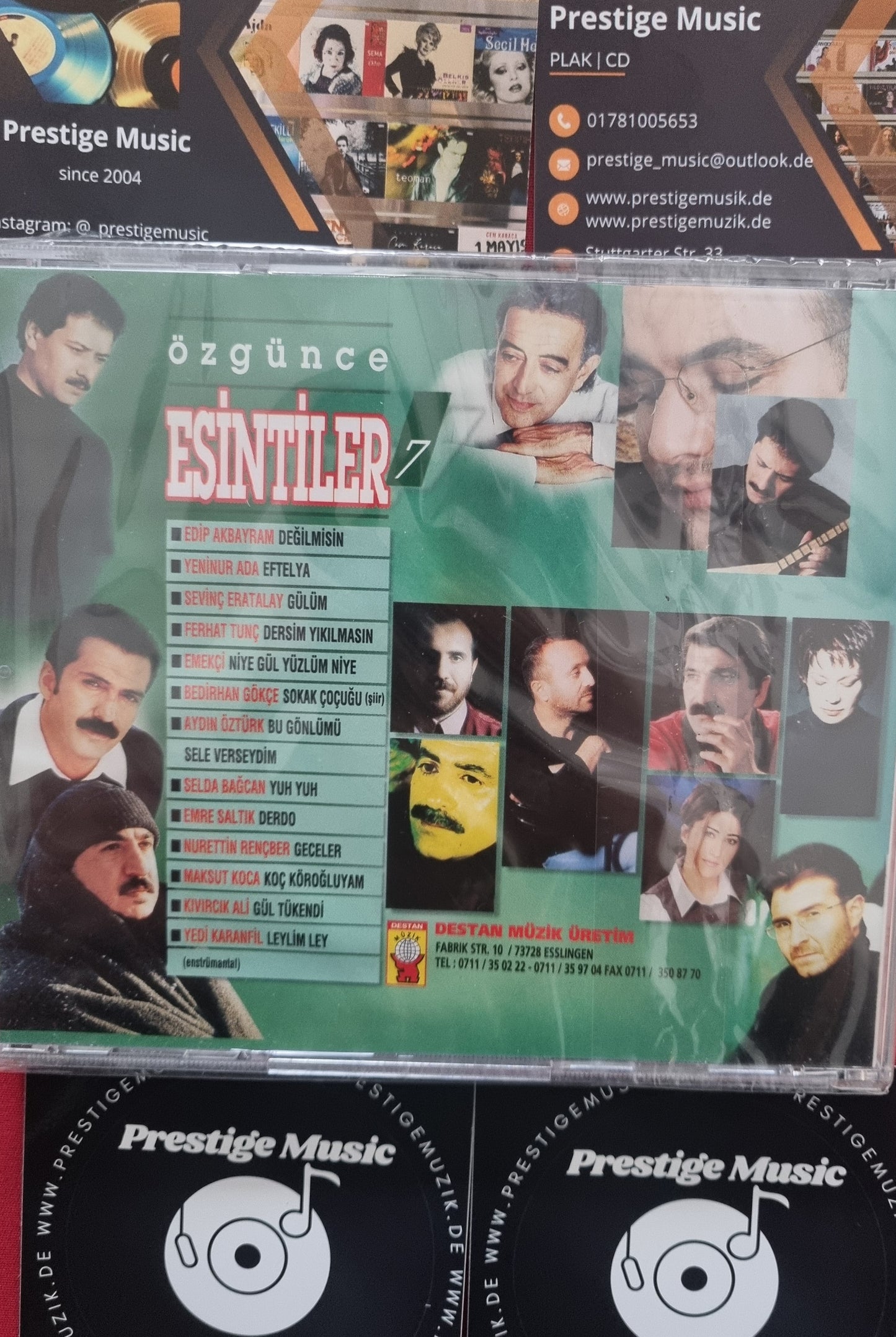 Özgürce Esintiler 7 CD-Destan Müzik Almanya-Stuttgart-Esslingen CD