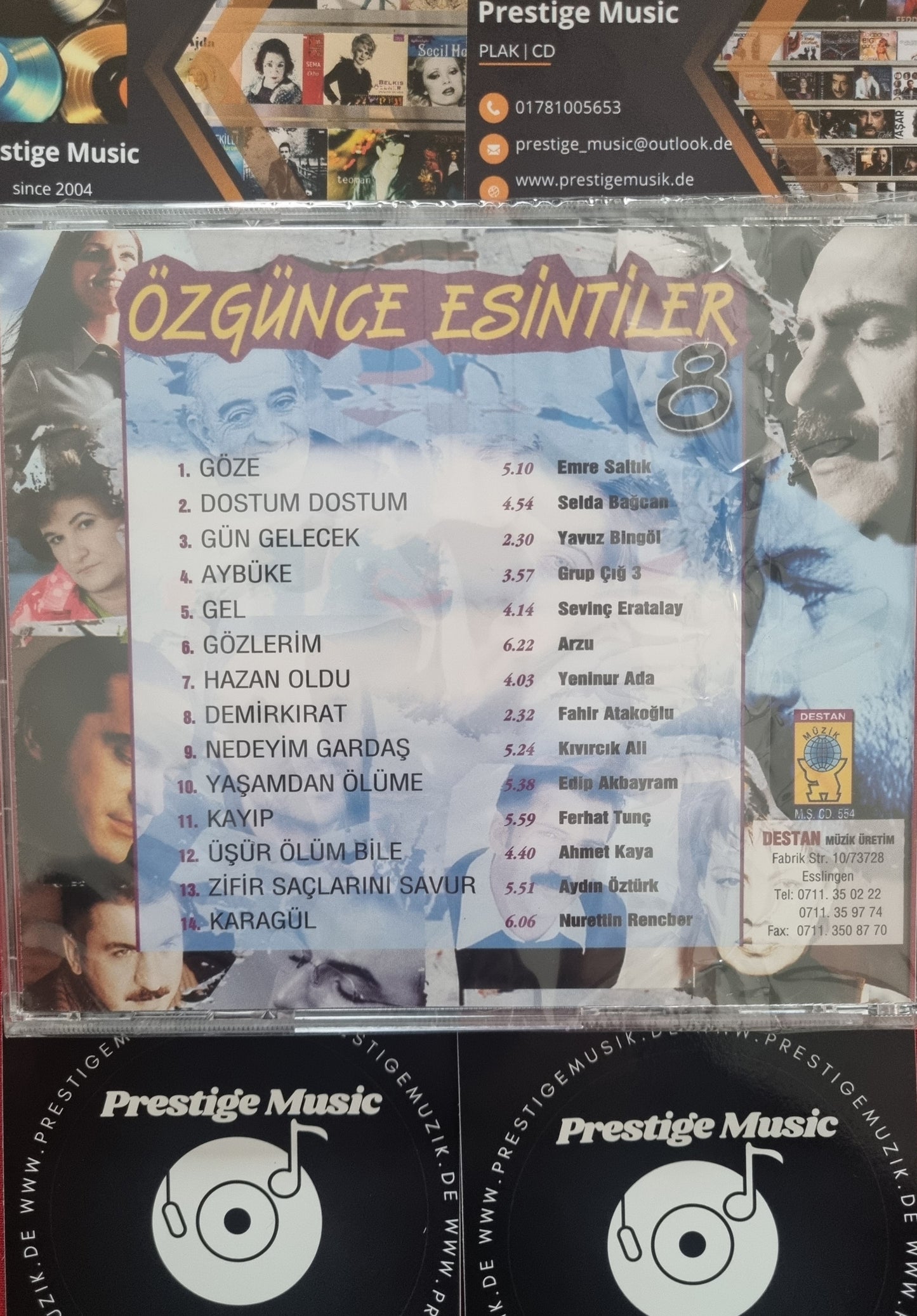 Özgürce Esintiler 8 (Destan Müzik | Özgün & Protest | CD)