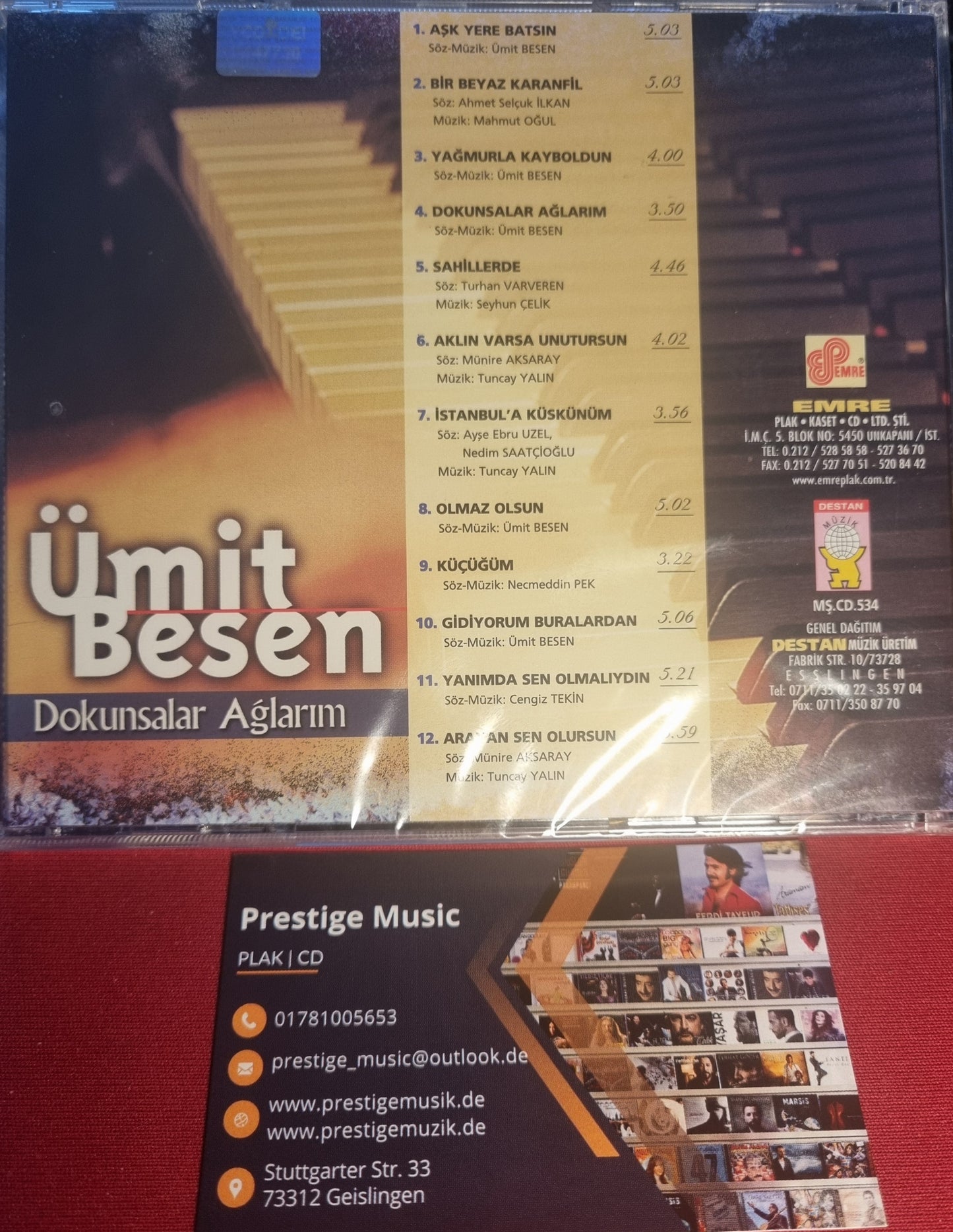 Ümit Besen - Dokunsalar Ağlarım (Destan Müzik | Arabesk | CD)