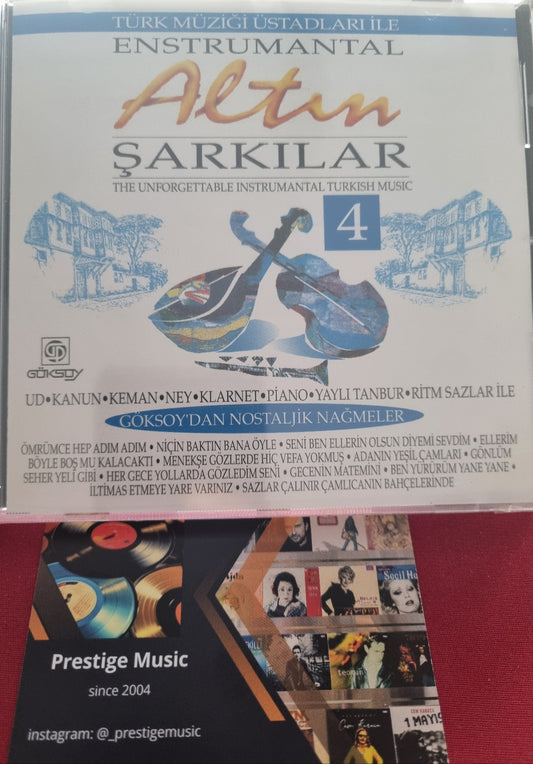 Türk Müziği Üstadları İle Enstrumantal Altın Şarkılar | 4 |CD(enstrümantal |instrumental |Instrumental)