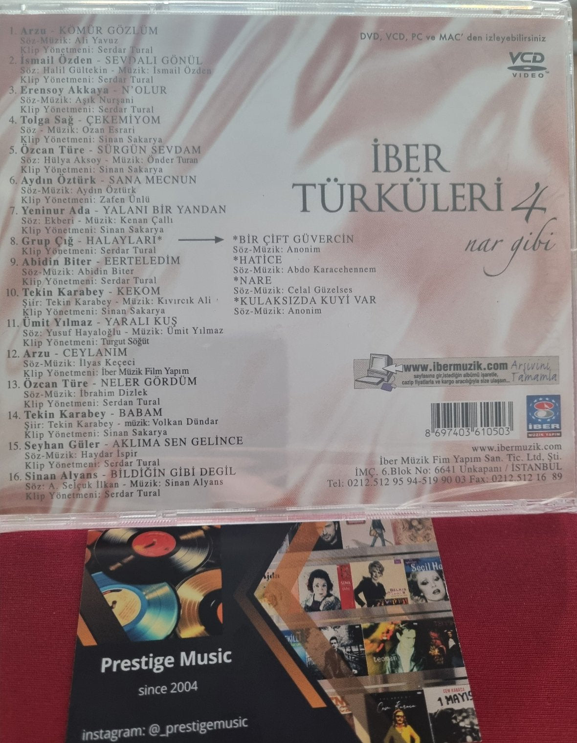 Iber Türküleri VCD - iber Türküleri 4 | Nar Gibi (CD) Türk Halk | Müziği | VCD | CD