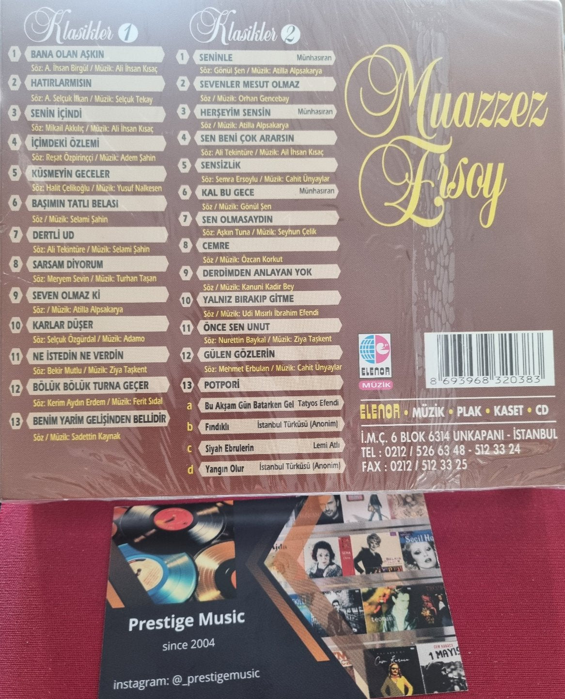 Muazzez Ersoy | CD | Klasikleri 1-2 Set CD(Türk Sanat | Müziği CD)