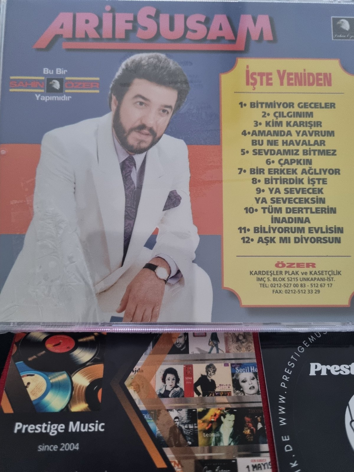 Arif Susam CD -| Arif Susam İşte Yeniden ( taverna Müzik )Türkçe |taverna müziği | CD