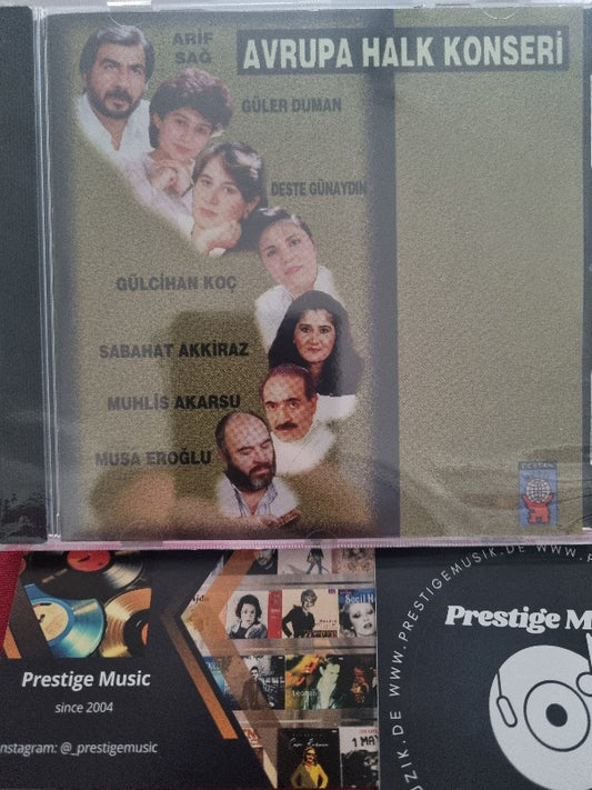 Avrupa Halk Konserleri CD-Türk Halk CD(Destan Müzik Almanya-Esslingen CD)