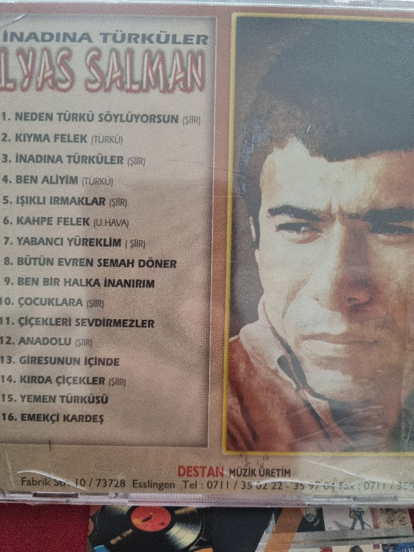 İlyas Salman - İnadına Türküler CD ( Almanya DESTAN Müzik CD )