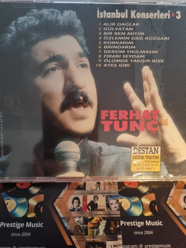 Ferhat Tunç -96 | Ferhat Tunç İstanbul Konserleri 3( CD ) Türk halk | Protest | Destan Müzik | CD