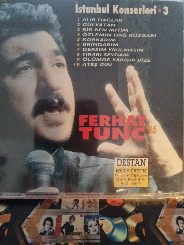 Ferhat Tunç -96 | Ferhat Tunç İstanbul Konserleri 3( CD ) Türk halk | Protest | Destan Müzik | CD