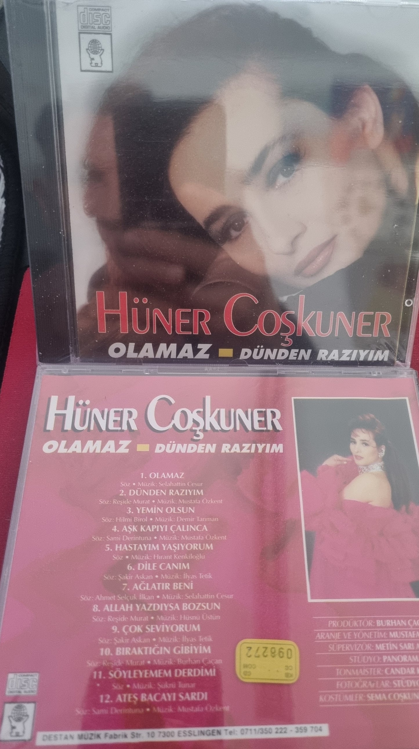 Hüner coşkuner Cd | olamaz dünden razıyım CD | Destan Müzik | Almanya | Stuttgart