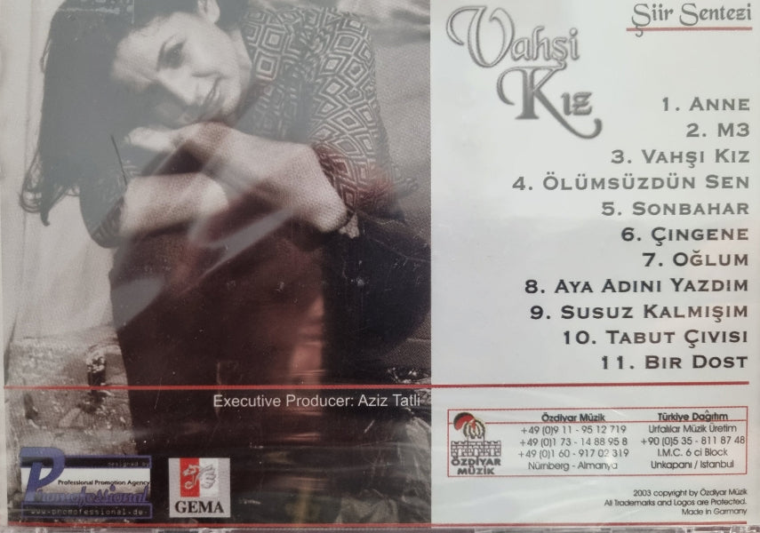 Vahşi Kız | CD | Hatice Şimşek CD | Şiir sentezi | CD | Almanya | Özdiyar Müzik