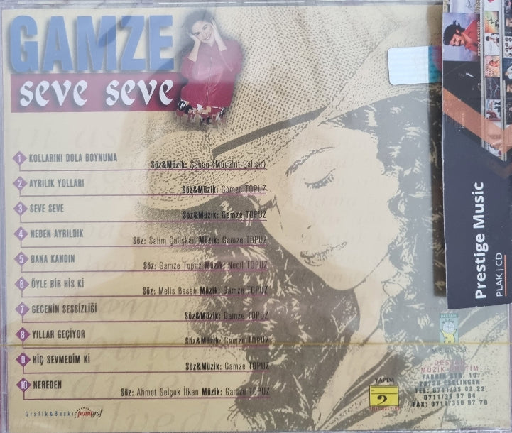 Gamze Topuz | Seve Seve | CD | Almanya | Stuttgart | Esslingen | DESTAN Müzik Üretim | CD