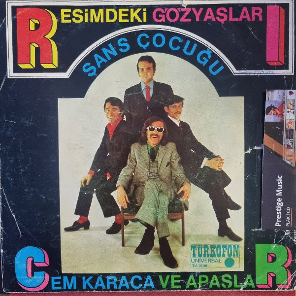 Cem Karaca Ve Apaşlar – Resimdeki Gözyaşları| Şans Çocuğu 45' ilk Plak | Schallplatte | LP