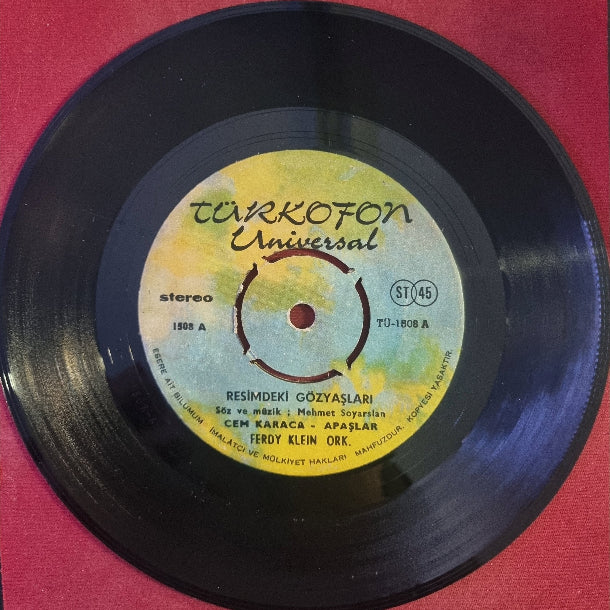 Cem Karaca Ve Apaşlar – Resimdeki Gözyaşları| Şans Çocuğu 45' ilk Plak | Schallplatte | LP
