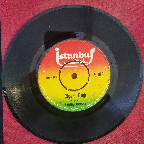 Erkin Koray | Çiçek Dağı | Hop Hop Gelsin | Plak | 1968 | İstanbul Plak | 45'lik Dönem Plak