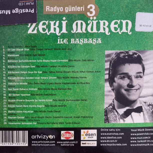 Radyo Günleri - 3 | Zeki Müren ile Başbaşa | Zeki Müren CD | Türk Sanat | Müziği | CD
