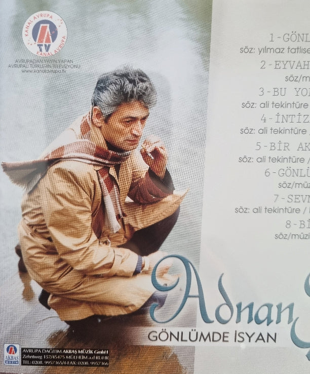 Adnan Şenses - Gönlümde İsyan CD (Akbaş Müzik) ALMANYA | GERMANY | MÜLHEiM a.d RUHR