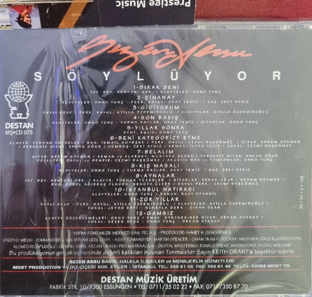 Sezen Aksu - Söylüyor | CD | Almanya | Esslingen | Destan Müzik 1990 CD