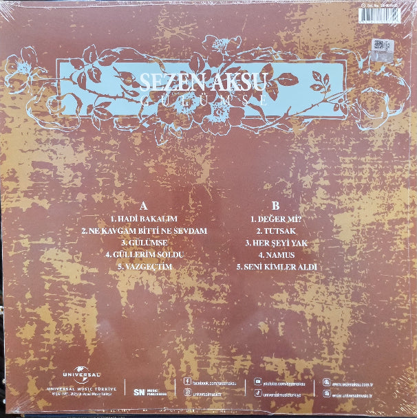Sezen Aksu Plak - Gülümse ( Sezen Aksu Plak)Sezen Aksu Gülümse Plak | Schallplatte | LP