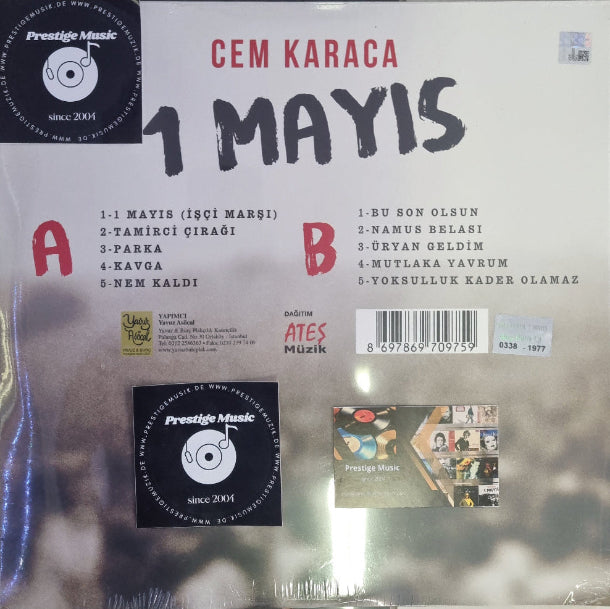 Cem Karaca - 1 Mayıs Plak (Hologram Numaralı Özel Plak) Cem Karaca 1 Mayıs Plak