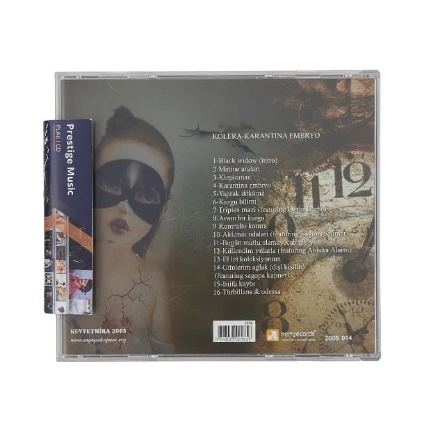 Sagopa Kajmer CD |Kolera Karantina Embryo CD | Kolera CD | Türkçe Rap Hip-Hop CD
