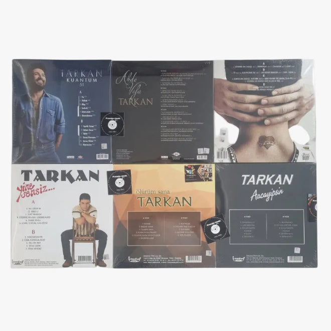 Tarkan Plak çeşitleri | Tarkan Schallplatte ( Tarkan Album Plak ) 7 Plak Seti | ücretsiz Kargo
