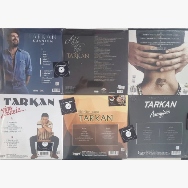 Tarkan Plak çeşitleri | Tarkan Schallplatte ( Tarkan Album Plak ) 7 Plak Seti | ücretsiz Kargo