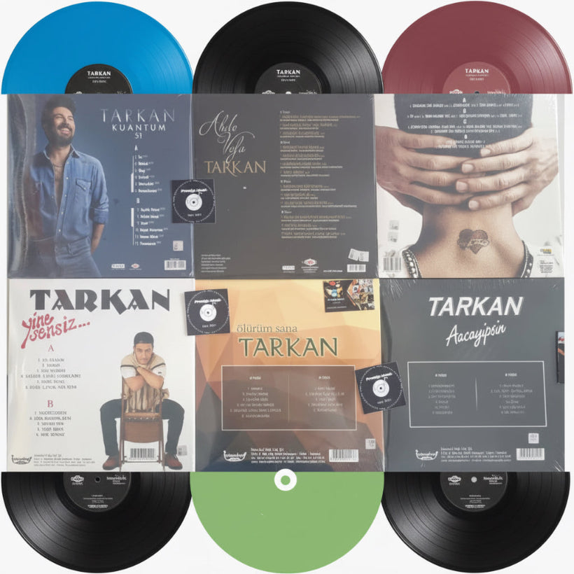 Tarkan Plak çeşitleri | Tarkan Schallplatte ( Tarkan Album Plak ) 7 Plak Seti | ücretsiz Kargo