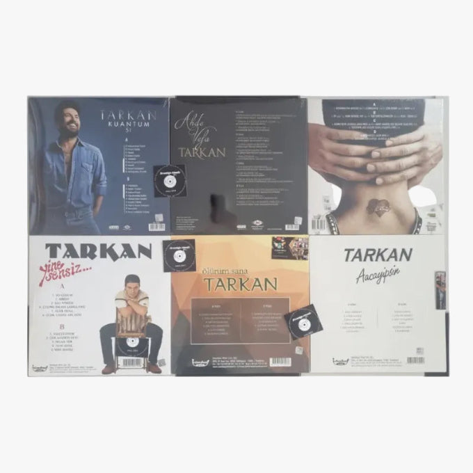 Tarkan Plak çeşitleri | Tarkan Schallplatte ( Tarkan Album Plak ) 7 Plak Seti | ücretsiz Kargo
