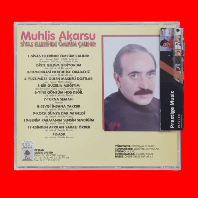 Muhlis Akarsu - Sivas Ellerinde Ömrüm Çalınır ( CD ) Türk Halk | Türk halk müziği| CD