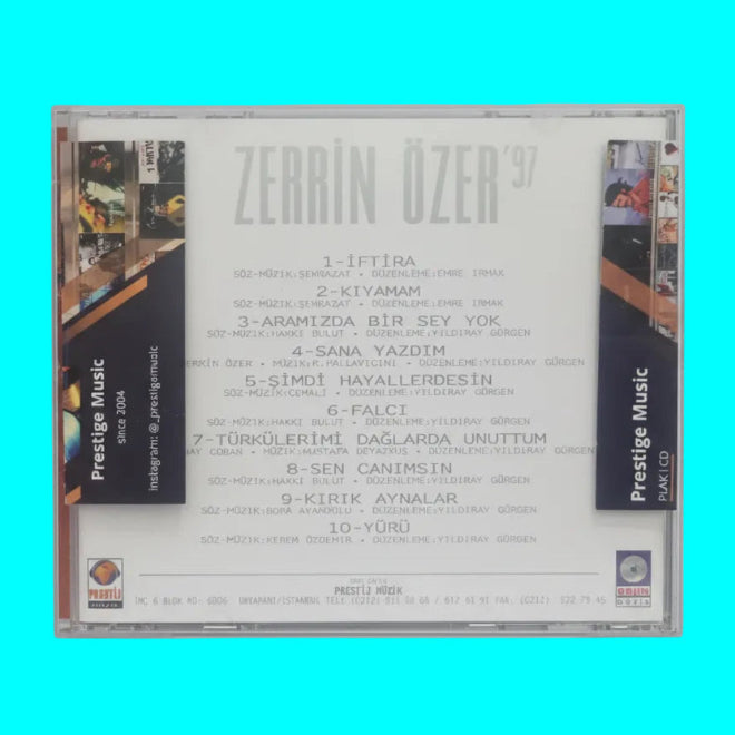 Zerrin Özer '97 CD | Prestige Müzik | Türkçe pop | CD | Türkischer pop CD's