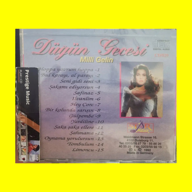 Düğün Gecesi - Milli Gelin CD | Almanya Duisburg | Üretim | Made in Germany | CD