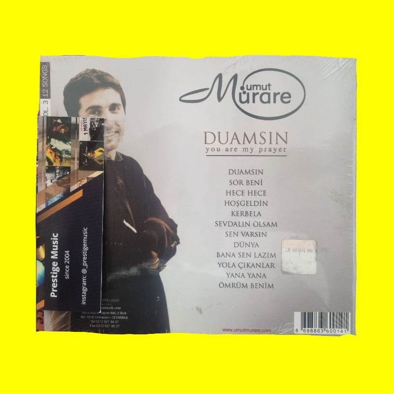 Umut Mürare DUAMSIN | You are my prayer | CD | Özgün Müzik | CD