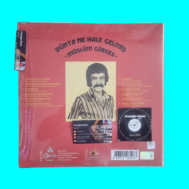 Müslüm Gürses Dünya Ne Hale Gelmiş Plak (Picture Disk) Fotoğraf Baskı Plak