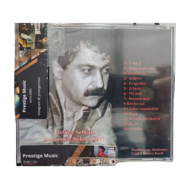 Hekîm Sefkan - Helbestên Bêhna Şevê CD | Kürtçe | Kurdische Musik | CD