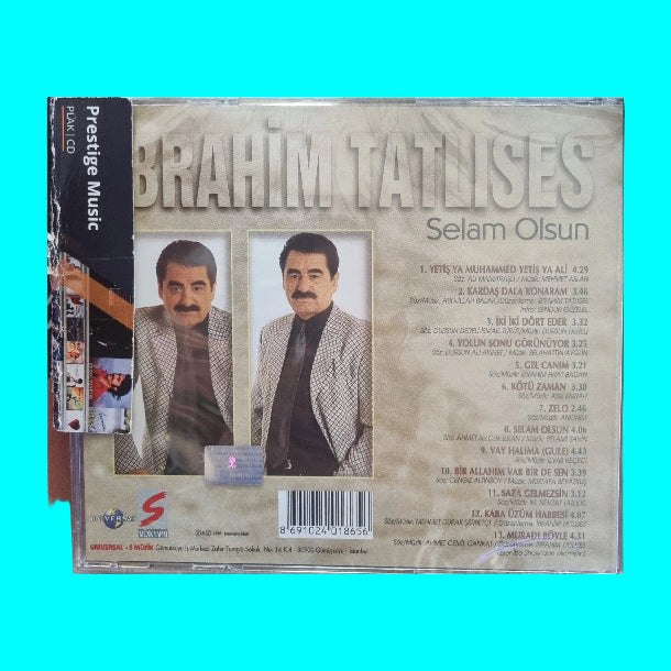 İbrahim Tatlıses CD - İbrahim Tatlises - Selam Olsun( CD ) Türk Halk |Müziği | CD