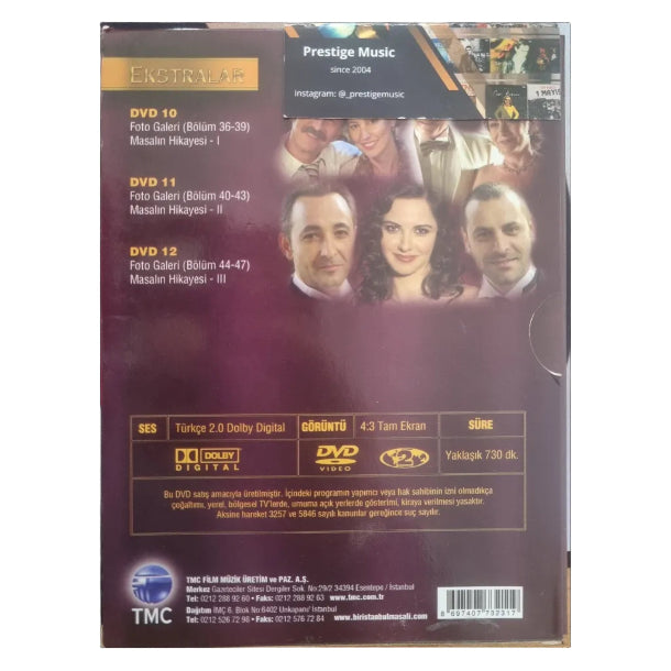 Bir istanbul Masalı DVD | Bölüm 36-47 | DVD Seti | Dizi | DVD