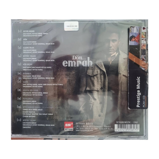Emrah - Dön ( CD ) Arabesk | Müzik | CD