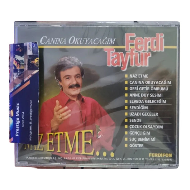 Ferdi Tayfur CD - Canına Okuyacağım - Naz Etme ( CD ) Arabesk | Müzik | CD